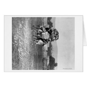 "Buffalo Bill" Cody Reitpferd neben Native