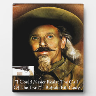 Buffalo Bill Cody Seine Waffe & Zitat Geschenke &  Fotoplatte