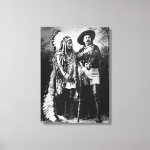 Buffalo Bill Cody & Sitting Bull - Circa 1885 Leinwanddruck