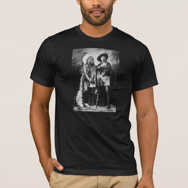 Buffalo Bill Cody u. Sitting Bull - circa 1885 T-Shirt (Vorderseite)