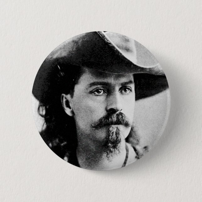 Buffalo Bill Cody Western Button (Vorderseite)