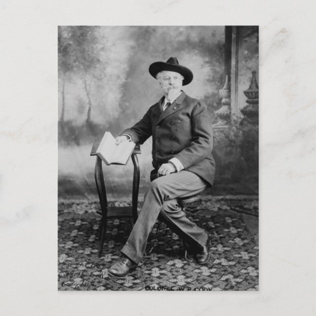 Buffalo Bill Cody Wild West Show Postkarte (Vorderseite)