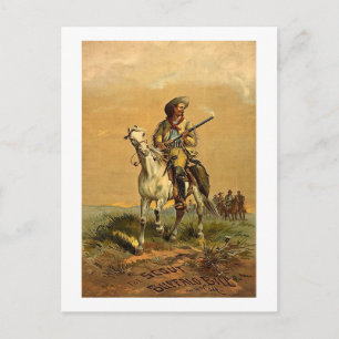 Buffalo Bill "Der Scout" Vintage-Werbung Postkarte