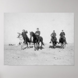 Buffalo Bill, General Miles, Captain Baldwin Poster