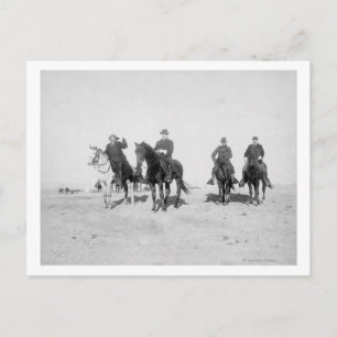 Buffalo Bill, General Miles, Captain Baldwin Postkarte