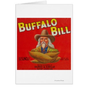 Buffalo Bill-Marken-Jamswurzel-Kisten-Aufkleber