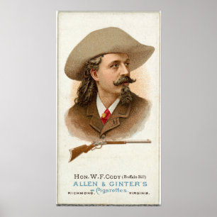 Buffalo Bill Rifle Shooter 1887 Poster