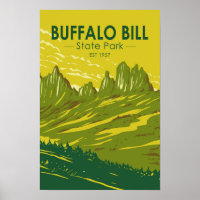 Buffalo Bill Staat Park Wyoming Vintag