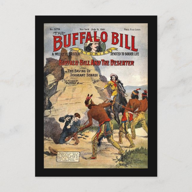 Buffalo Bill Stories 1910 Postkarte (Vorderseite)