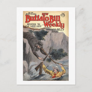 Buffalo Bill Weekly 10 - Vintag Postkarte