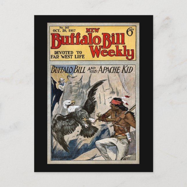 Buffalo Bill Weekly 1917 - Der Apache Kid Postkarte (Vorderseite)