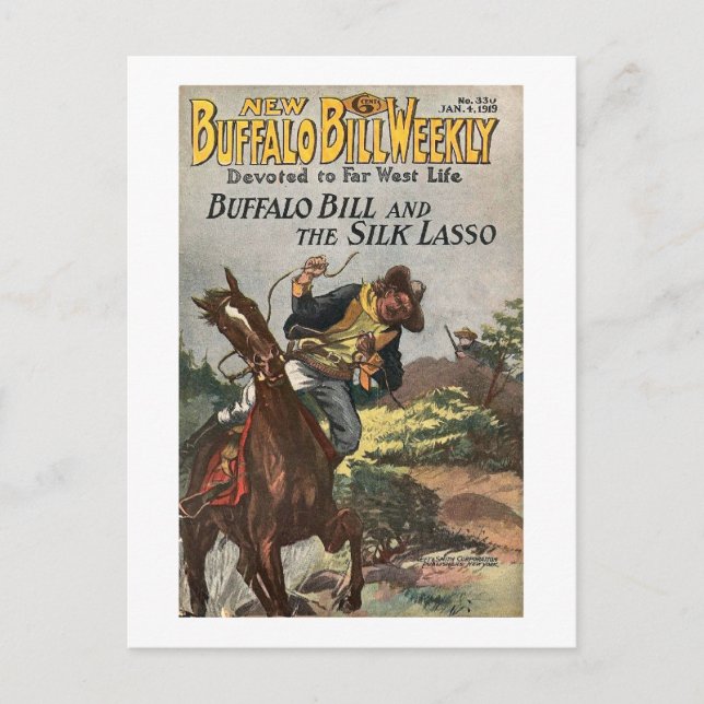 Buffalo Bill Weekly 7 - Vintag Postkarte (Vorderseite)
