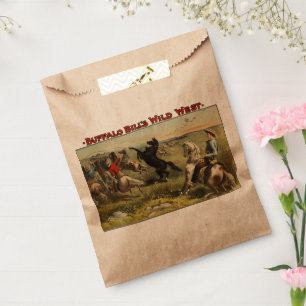 Buffalo Bill Wild West Cowboy Pferd Poster Geschenktütchen