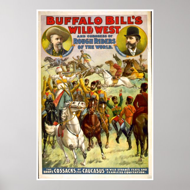 Buffalo Bill Wild West VINTAGE POSTER (Vorne)