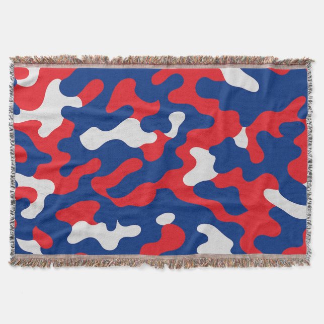 Buffalo Bills Color Camouflage Football Fan Decke (Vorderseite)