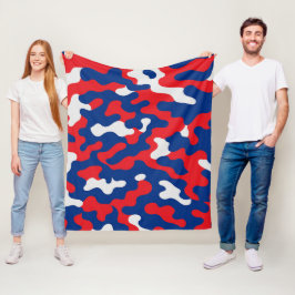 Buffalo Bills Color Camouflage Football Fan Fleecedecke