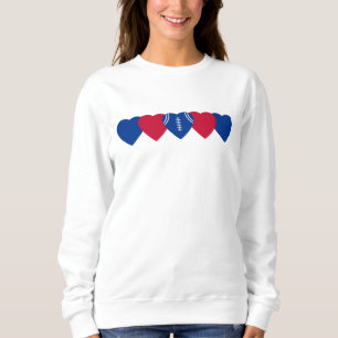 Buffalo Bills Herzfußball Sweatshirt