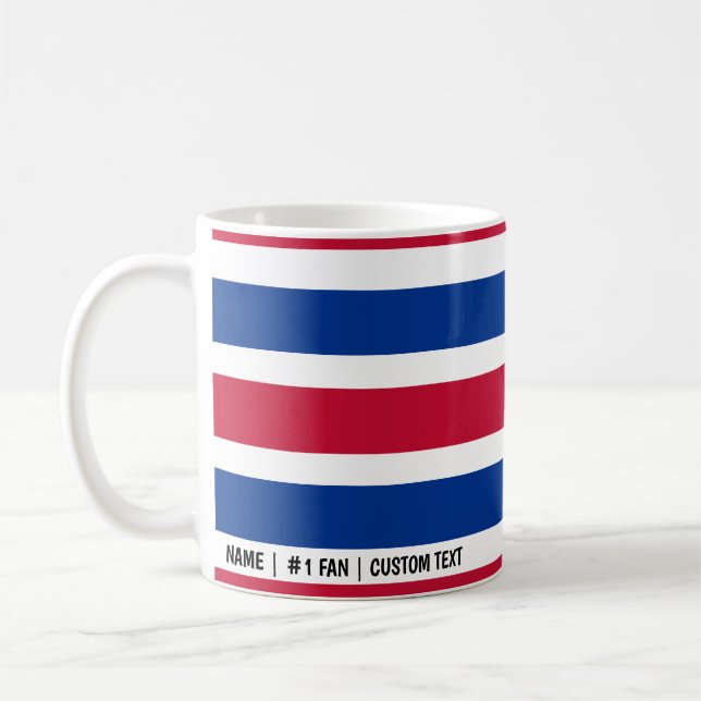 Buffalo Bills Minimalistischer Colour Bars Kaffeec Kaffeetasse (Links)