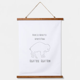 Buffalo Bills Tapestry Wandteppich Mit Holzrahmen