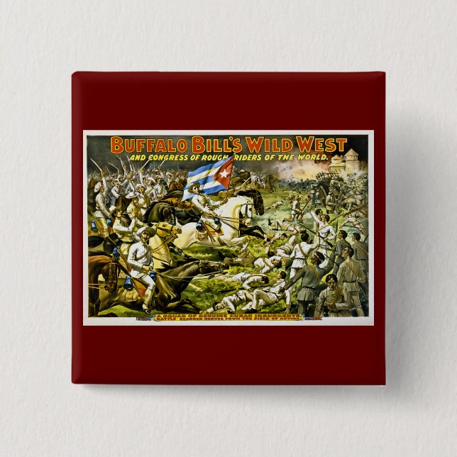 Buffalo Bill's Wild West 1898 Button (Vorderseite)