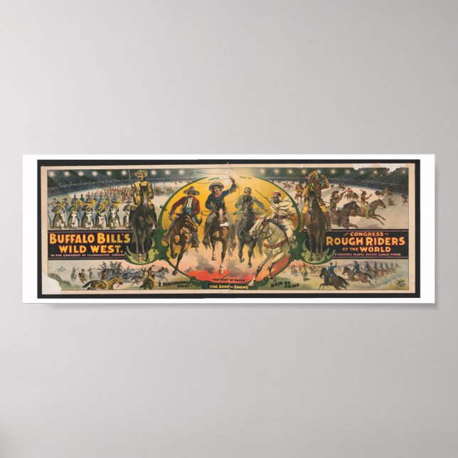 Buffalo Bill's Wild West and Rough Riders Poster (Vorne)
