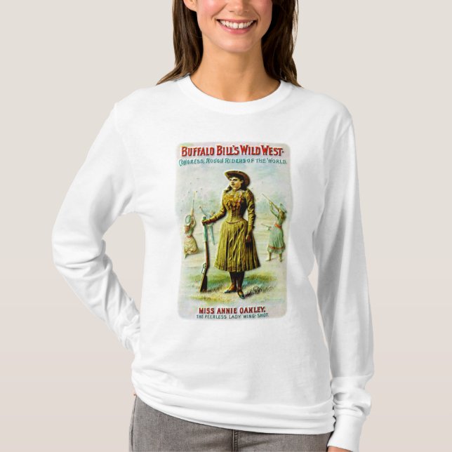Buffalo Bill's Wild West Poster Annie Oakley T-Shirt (Vorderseite)