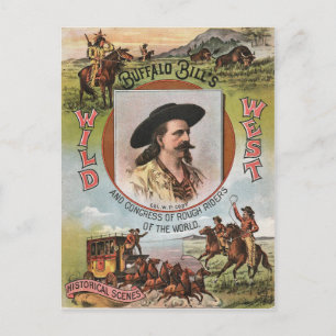 Buffalo Bills Wild West Show 1893 Vintage Anzeige Postkarte