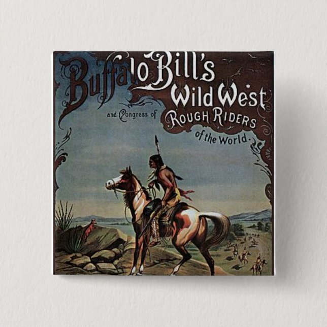 Buffalo Bills Wild West Show Button (Vorderseite)