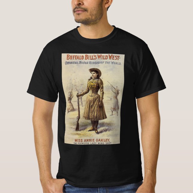 Buffalo Bill's Wild West Show mit Annie Oakley T-Shirt (Vorderseite)