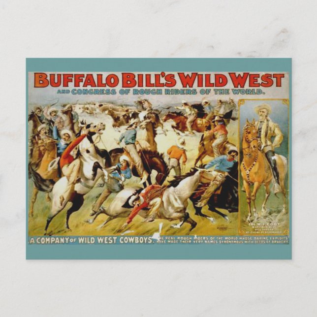 Buffalo Bill's Wild West Show Postkarte (Vorderseite)