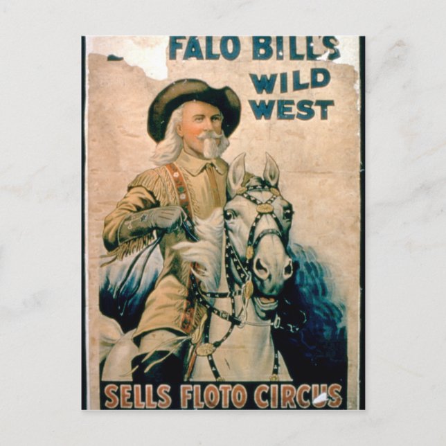 'Buffalo Bill's Wild West', verkauft Floto Circus  Postkarte (Vorderseite)