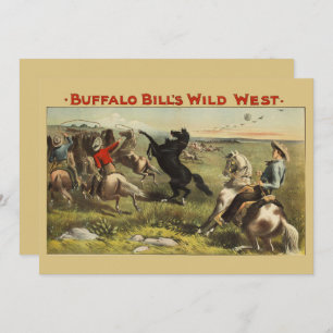 Buffalo Bills wilde Westpferde Einladung