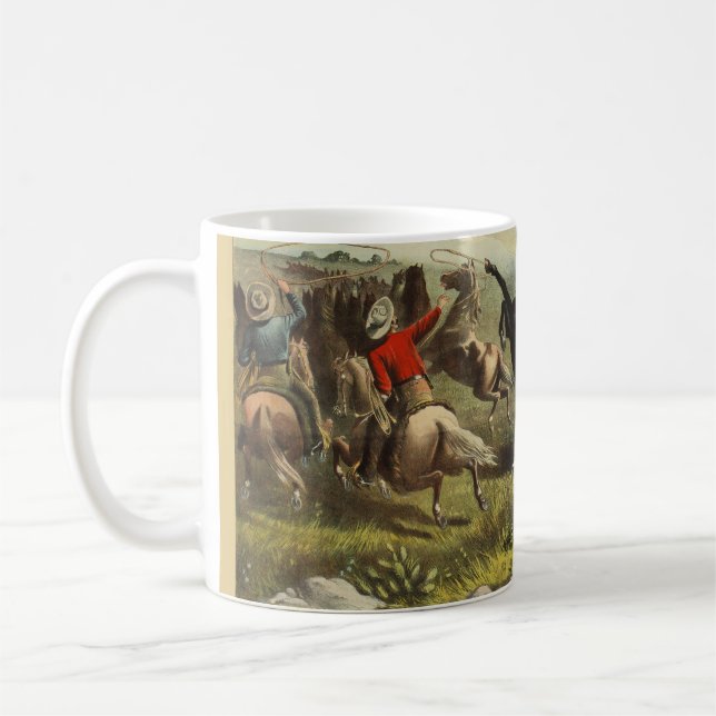 Buffalo Bills wilde Westpferde Kaffeetasse (Links)