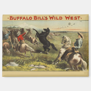 Buffalo Bills wilde Westpferde Magnet
