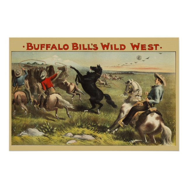 Buffalo Bills wilde Westpferde Poster (Vorderseite)
