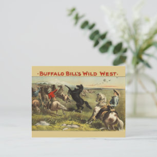 Buffalo Bills wilde Westpferde Postkarte
