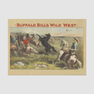 Buffalo Bills wilde Westpferde Seidenpapier