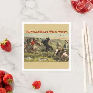 Buffalo Bills wilde Westpferde Serviette