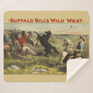 Buffalo Bills wilde Westpferde Sherpadecke