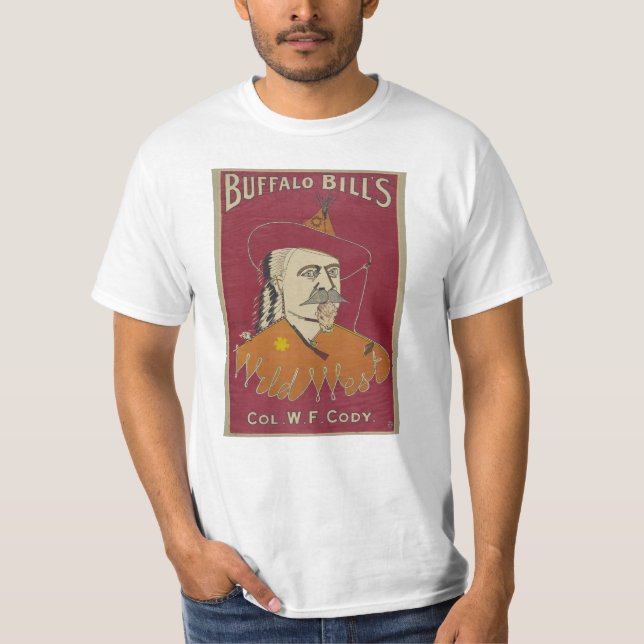 Buffalo Bills wildes Westplakat 1890 T-Shirt (Vorderseite)
