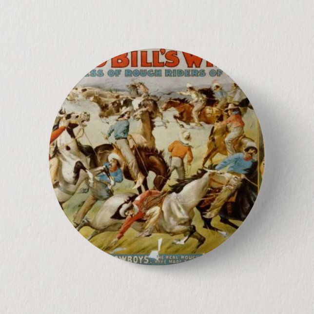 Buffalo Bills Wildwest-Show Button (Vorderseite)