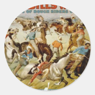 Buffalo Bills Wildwest-Show Runder Aufkleber