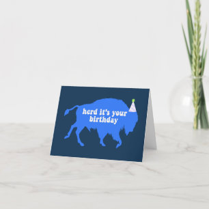 Buffalo Birthday Card Dankeskarte