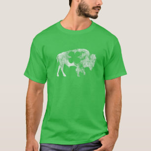 Buffalo Bison Kleeblatt St. Patrick's Day Saint Pa T-Shirt