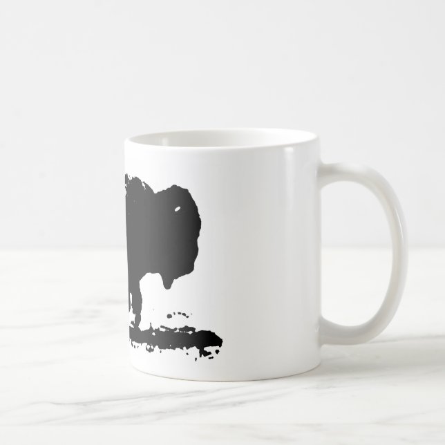 Buffalo Bison Pop Art Kaffeetasse (Rechts)