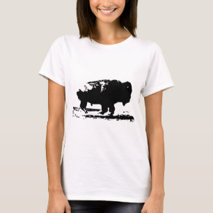 Buffalo Bison Pop Art T-Shirt