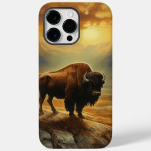 Buffalo Bison Sunset Silhouette Case-Mate iPhone 14 Pro Max Hülle