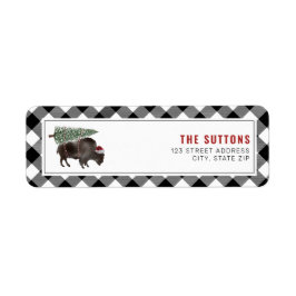 Buffalo Bison Weihnachtsbaum Kariert