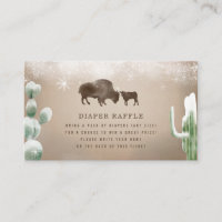 Buffalo Bison Wüste Cacti Snow Baby Diaper Raffle
