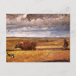 Buffalo Bones Plowinz von Harvey Thomas Dunn Postkarte